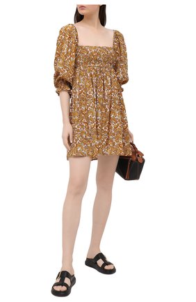 Женское платье из вискозы FAITHFULL THE BRAND коричневого цвета по цене 26700 руб., арт. FF1572-LMP | Фото 2 Женское платье из вискозы FAITHFULL THE BRAND коричневого цвета, арт. FF1572-LMP | Фото 2