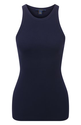 Женская хлопковая майка POLO RALPH LAUREN темно-синего цвета по цене 7250 руб., арт. 211814415 | Фото 1 Женская хлопковая майка POLO RALPH LAUREN темно-синего цвета, арт. 211814415 | Фото 1