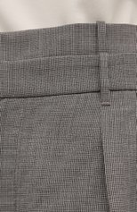 Женские шорты из шерсти и льна BRUNELLO CUCINELLI серого цвета, арт. MH513P7593 | Фото 5 (Женское Кросс-КТ: Шорты-одежда; Материал внешний: Шерсть, Лен; Кросс-КТ: Широкие; Региональные ограничения белый список (Axapta Mercury): RU; Длина Ж (юбки, платья, шорты): До колена; Стили: Кэжуэл)