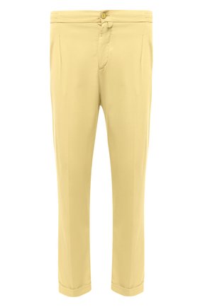 Мужские брюки KITON желтого цвета по цене 88950 руб., арт. UFP1LACJ07T43 | Фото 1 Мужские брюки KITON желтого цвета, арт. UFP1LACJ07T43 | Фото 1 (Материал внешний: Хлопок, Лиоцелл; Длина (брюки, джинсы): Стандартные; Стили: Кэжуэл; Случай: Повседневный)