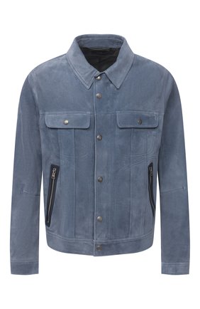 Мужская замшевая куртка TOM FORD синего цвета по цене 797500 руб., арт. BW417/TFL852 | Фото 1 Мужская замшевая куртка TOM FORD синего цвета, арт. BW417/TFL852 | Фото 1