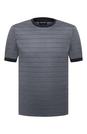 Мужской шелковый джемпер GIORGIO ARMANI темно-синего цвета по цене 69950 руб., арт. 3KSM51/SJBLZ | Фото 1 Мужской шелковый джемпер GIORGIO ARMANI темно-синего цвета, арт. 3KSM51/SJBLZ | Фото 1