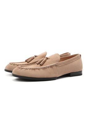 Мужские замшевые лоферы TOD’S светло-коричневого цвета по цене 46550 руб., арт. XXM02E0ED600A6 | Фото 1 Мужские замшевые лоферы TOD’S светло-коричневого цвета, арт. XXM02E0ED600A6 | Фото 1