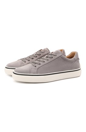 Мужские замшевые кеды TOD’S светло-серого цвета по цене 36300 руб., арт. XXM03E0EA40RE0 | Фото 1 Мужские замшевые кеды TOD’S светло-серого цвета, арт. XXM03E0EA40RE0 | Фото 1