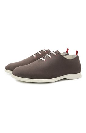 Мужские замшевые оксфорды KITON серого цвета по цене 67700 руб., арт. USSLIKEN00104 | Фото 1 Мужские замшевые оксфорды KITON серого цвета, арт. USSLIKEN00104 | Фото 1