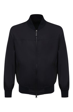 Мужской шелковый бомбер BRIONI темно-синего цвета по цене 299500 руб., арт. SLRM0L/P0410 | Фото 1 Мужской шелковый бомбер BRIONI темно-синего цвета, арт. SLRM0L/P0410 | Фото 1
