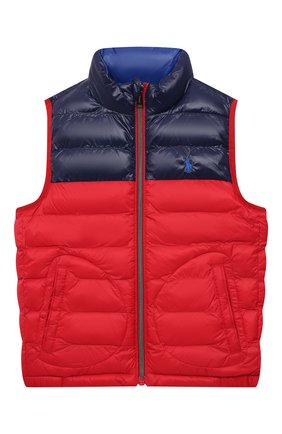 Детский утепленный жилет POLO RALPH LAUREN красного цвета по цене 13200 руб., арт. 321832107 | Фото 1 Детский утепленный жилет POLO RALPH LAUREN красного цвета, арт. 321832107 | Фото 1 (Материал внешний: Синтетический материал; Рукава: Короткие; Материал подклада: Синтетический материал; Мальчики Кросс-КТ: Верхняя одежда; Кросс-КТ: Сезон: демисезон; Ростовка одежда: 24 мес | 92 см, 4 года | 104 см)