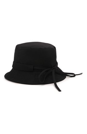 Женская хлопковая панама JACQUEMUS черного цвета по цене 9745 руб., арт. 211AC03/504990 | Фото 2 Женская хлопковая панама JACQUEMUS черного цвета, арт. 211AC03/504990 | Фото 2