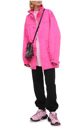 Женская хлопковый лонгслив BALENCIAGA розового цвета по цене 61800 руб., арт. 641583/TJVI1 | Фото 2 Женская хлопковый лонгслив BALENCIAGA розового цвета, арт. 641583/TJVI1 | Фото 2
