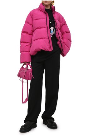 Женская хлопковая футболка BALENCIAGA черного цвета по цене 51450 руб., арт. 641532/TJVI1 | Фото 2 Женская хлопковая футболка BALENCIAGA черного цвета, арт. 641532/TJVI1 | Фото 2