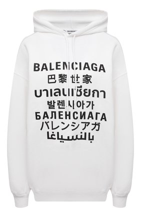 Женский худи BALENCIAGA белого цвета по цене 77850 руб., арт. 641529/TJVI6 | Фото 1 Женский худи BALENCIAGA белого цвета, арт. 641529/TJVI6 | Фото 1