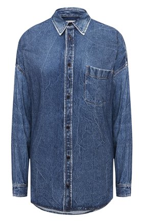 Женская рубашка из вискозы BALENCIAGA синего цвета по цене 111000 руб., арт. 641469/TJW47 | Фото 1 Женская рубашка из вискозы BALENCIAGA синего цвета, арт. 641469/TJW47 | Фото 1