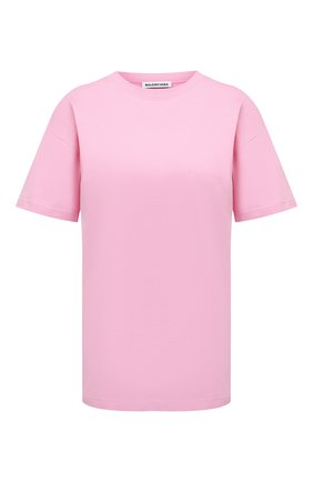 Женская хлопковая футболка BALENCIAGA розового цвета по цене 44200 руб., арт. 612965/TIVG5 | Фото 1 Женская хлопковая футболка BALENCIAGA розового цвета, арт. 612965/TIVG5 | Фото 1