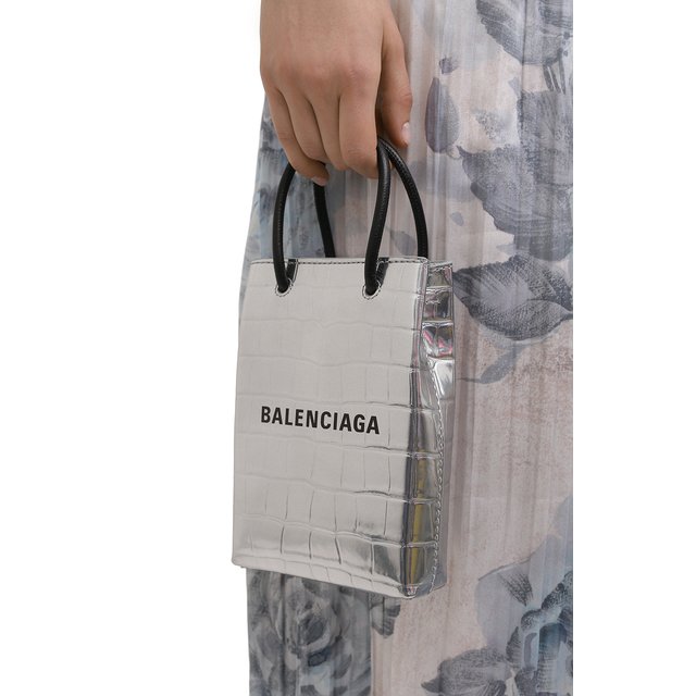 фото Кожаный чехол shopping для телефона balenciaga