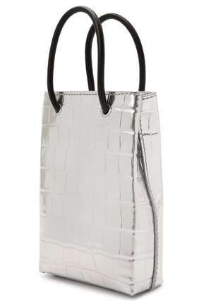 Кожаный чехол shopping для телефона BALENCIAGA серебряного цвета по цене 0 руб., арт. 593826/1S4EN | Фото 3 Кожаный чехол shopping для телефона BALENCIAGA серебряного цвета, арт. 593826/1S4EN | Фото 3 (Женское Кросс-КТ: Кожа iPhone)