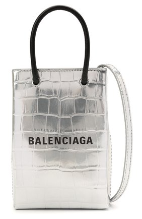 Кожаный чехол shopping для телефона BALENCIAGA серебряного цвета по цене 0 руб., арт. 593826/1S4EN | Фото 6 Кожаный чехол shopping для телефона BALENCIAGA серебряного цвета, арт. 593826/1S4EN | Фото 6 (Женское Кросс-КТ: Кожа iPhone)