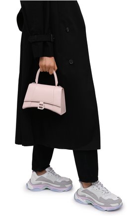 Женская сумка hourglass s BALENCIAGA светло-розового цвета по цене 161500 руб., арт. 593546/1QJ4I | Фото 2 Женская сумка hourglass s BALENCIAGA светло-розового цвета, арт. 593546/1QJ4I | Фото 2