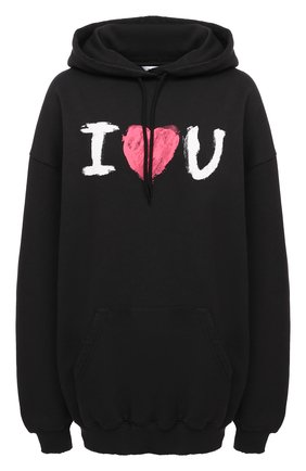 Женский хлопковое худи BALENCIAGA черного цвета по цене 84850 руб., арт. 578135/TJVL6 | Фото 1 Женский хлопковое худи BALENCIAGA черного цвета, арт. 578135/TJVL6 | Фото 1