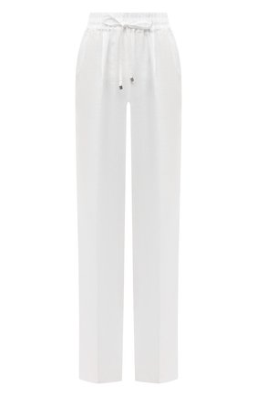 Женские льняные брюки KITON белого цвета по цене 82050 руб., арт. D48122K09T85 | Фото 1 Женские льняные брюки KITON белого цвета, арт. D48122K09T85 | Фото 1 (Длина (брюки, джинсы): Удлиненные; Материал внешний: Лен; Силуэт Ж (брюки и джинсы): Широкие; Стили: Романтичный; Женское Кросс-КТ: Брюки-одежда)