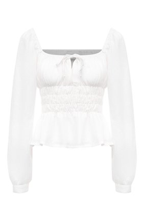 Женский льняной топ FAITHFULL THE BRAND белого цвета по цене 25150 руб., арт. FF1714-WHT | Фото 1 Женский льняной топ FAITHFULL THE BRAND белого цвета, арт. FF1714-WHT | Фото 1