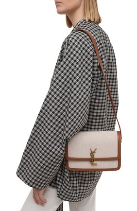 Женская сумка solferino lock SAINT LAURENT кремвого цвета по цене 187500 руб., арт. 634305/HZD1W | Фото 2 Женская сумка solferino lock SAINT LAURENT кремвого цвета, арт. 634305/HZD1W | Фото 2