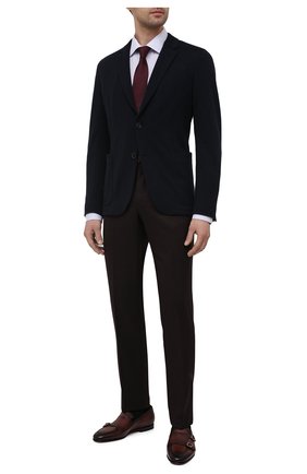 Мужские кожаные лоферы SANTONI коричневого цвета по цене 72150 руб., арт. MCNC16848SA3EMPHR52 | Фото 2 Мужские кожаные лоферы SANTONI коричневого цвета, арт. MCNC16848SA3EMPHR52 | Фото 2