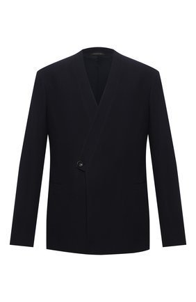 Мужской шерстяной пиджак GIORGIO ARMANI темно-синего цвета по цене 160500 руб., арт. 1SGGG0LP/T02EN | Фото 1 Мужской шерстяной пиджак GIORGIO ARMANI темно-синего цвета, арт. 1SGGG0LP/T02EN | Фото 1