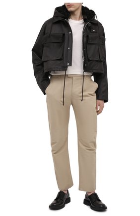 Мужская куртка с меховой подкладкой BOTTEGA VENETA темно-коричневого цвета, арт. 648105/V04C0 | Фото 2 (Материал внешний: Хлопок; Рукава: Длинные; Длина (верхняя одежда): Короткие; Материал утеплителя: Натуральный мех; Мужское Кросс-КТ: утепленные куртки; Кросс-КТ: Куртка; Стили: Минимализм; Региональные ограничения белый список (Axapta Mercury): RU)
