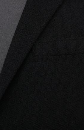 Мужской пиджак HARRIS WHARF LONDON черного цвета, арт. C8Z22PXF | Фото 5 (Рукава: Длинные; Случай: Повседневный; Материал внешний: Синтетический материал, Хлопок; Длина (для топов): Стандартные; 1-2-бортные: Однобортные; Пиджаки М: Приталенный; Стили: Кэжуэл)