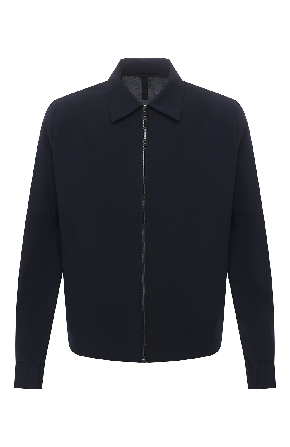 Мужская куртка HARRIS WHARF LONDON темно-синего цвета, арт. C9341PYZ | Фото 1 (Кросс-КТ: Куртка, Ветровка; Рукава: Длинные; Материал внешний: Синтетический материал; Длина (верхняя одежда): Короткие; Стили: Кэжуэл)