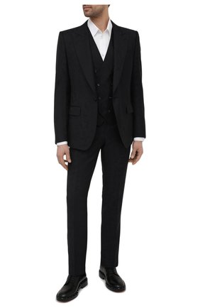 Мужской шерстяной костюм-тройка DOLCE & GABBANA синего цвета по цене 262500 руб., арт. GKEJMT/FJ2B4 | Фото 1 Мужской шерстяной костюм-тройка DOLCE & GABBANA синего цвета, арт. GKEJMT/FJ2B4 | Фото 1