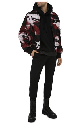 Мужской хлопковое худи DOLCE & GABBANA черного цвета по цене 83850 руб., арт. G9UH9Z/HU7IH | Фото 2 Мужской хлопковое худи DOLCE & GABBANA черного цвета, арт. G9UH9Z/HU7IH | Фото 2