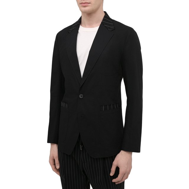 Пиджак из хлопка и шерсти Dolce & Gabbana G2LW5T/GER01 Фото 3