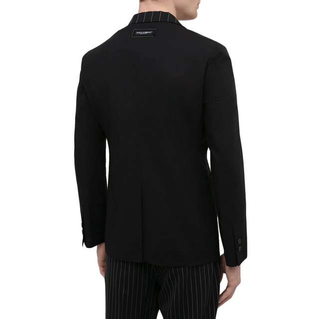 Пиджак из хлопка и шерсти Dolce & Gabbana G2LW5T/GER01 Фото 4