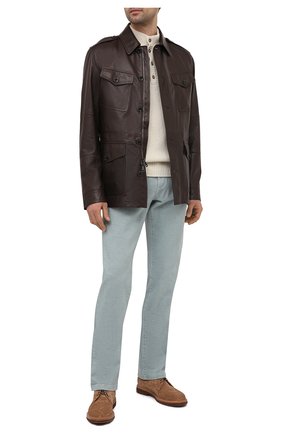 Мужская кожаная куртка RALPH LAUREN темно-коричневого цвета по цене 395500 руб., арт. 790824826 | Фото 2 Мужская кожаная куртка RALPH LAUREN темно-коричневого цвета, арт. 790824826 | Фото 2