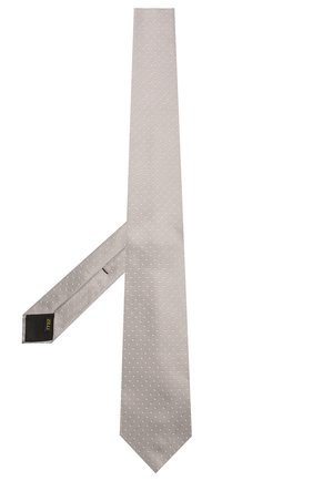 Мужской шелковый галстук ZILLI светло-серого цвета, арт. 50000/TIE | Фото 2 (Материал: Текстиль, Шелк; Принт: С принтом; Региональные ограничения белый список (Axapta Mercury): RU)
