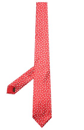 Мужской шелковый галстук ZILLI красного цвета, арт. 51300/TIE | Фото 2 (Материал: Шелк, Текстиль; Принт: С принтом; Региональные ограничения белый список (Axapta Mercury): RU)