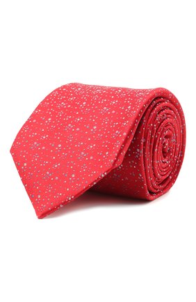 Мужской шелковый галстук ZILLI красного цвета, арт. 51303/TIE | Фото 1 (Материал: Текстиль, Шелк; Принт: С принтом; Региональные ограничения белый список (Axapta Mercury): RU)