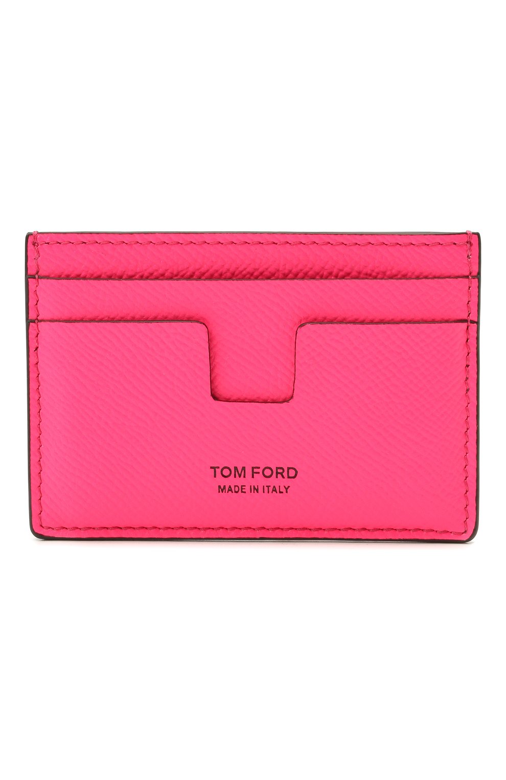 Мужской кожаный футляр для кредитных карт TOM FORD фуксия цвета, арт. Y0232T-LCL143 | Фото 1