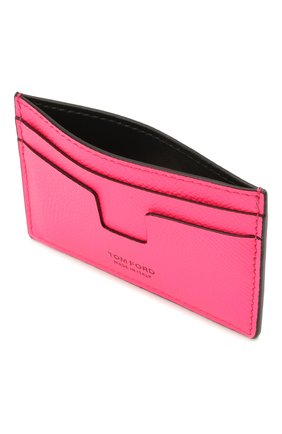Мужской кожаный футляр для кредитных карт TOM FORD фуксия цвета по цене 29500 руб., арт. Y0232T-LCL143 | Фото 3 Мужской кожаный футляр для кредитных карт TOM FORD фуксия цвета, арт. Y0232T-LCL143 | Фото 3