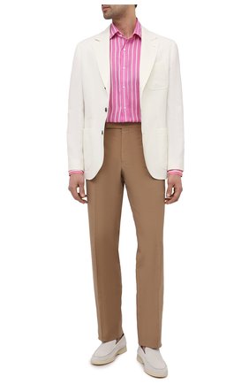 Мужская льняная рубашка RALPH LAUREN розового цвета по цене 44550 руб., арт. 790826542 | Фото 2 Мужская льняная рубашка RALPH LAUREN розового цвета, арт. 790826542 | Фото 2