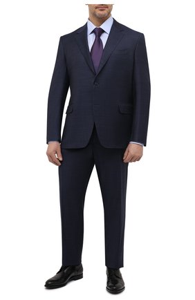 Мужской шерстяной костюм CANALI темно-синего цвета по цене 156500 руб., арт. 21280/19/AA02524/60-64 | Фото 1 Мужской шерстяной костюм CANALI темно-синего цвета, арт. 21280/19/AA02524/60-64 | Фото 1