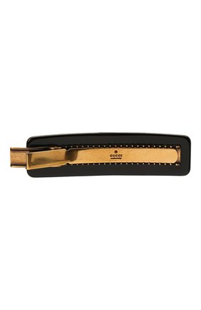 Женская заколка GUCCI черного цвета по цене 33900 руб., арт. 513986/I4772 | Фото 2 Женская заколка GUCCI черного цвета, арт. 513986/I4772 | Фото 2