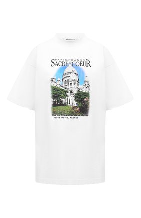 Женская хлопковая футболка BALENCIAGA белого цвета по цене 59950 руб., арт. 641590/TJVH8 | Фото 1 Женская хлопковая футболка BALENCIAGA белого цвета, арт. 641590/TJVH8 | Фото 1