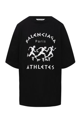 Женская хлопковая футболка BALENCIAGA черно-белого цвета по цене 51450 руб., арт. 641532/TJVK6 | Фото 1 Женская хлопковая футболка BALENCIAGA черно-белого цвета, арт. 641532/TJVK6 | Фото 1