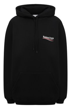 Женский хлопковое худи BALENCIAGA черного цвета по цене 78500 руб., арт. 578135/TIV53 | Фото 1 Женский хлопковое худи BALENCIAGA черного цвета, арт. 578135/TIV53 | Фото 1