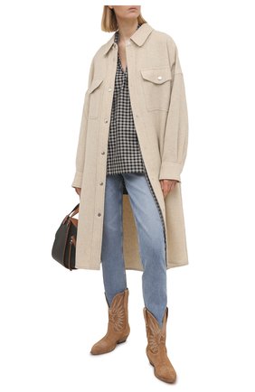 Женские замшевые сапоги wish star low GOLDEN GOOSE DELUXE BRAND коричневого цвета по цене 72950 руб., арт. GWF00136.F000487 | Фото 2 Женские замшевые сапоги wish star low GOLDEN GOOSE DELUXE BRAND коричневого цвета, арт. GWF00136.F000487 | Фото 2