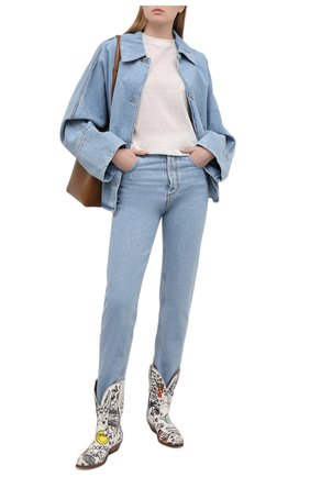 Женские кожаные сапоги wish star low GOLDEN GOOSE DELUXE BRAND серого цвета по цене 72950 руб., арт. GWF00136.F001203 | Фото 2 Женские кожаные сапоги wish star low GOLDEN GOOSE DELUXE BRAND серого цвета, арт. GWF00136.F001203 | Фото 2