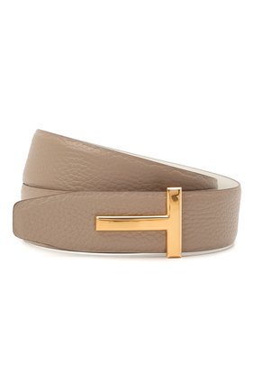Женский кожаный ремень TOM FORD бежевого цвета по цене 51500 руб., арт. WB206TN-LCL156 | Фото 1 Женский кожаный ремень TOM FORD бежевого цвета, арт. WB206TN-LCL156 | Фото 1 (Материал: Кожа)