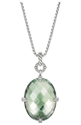 Женские кулон DAVID YURMAN бесцветного цвета по цене 402900 руб., арт. N13915DSSAPLDI | Фото 1 Женские кулон DAVID YURMAN бесцветного цвета, арт. N13915DSSAPLDI | Фото 1 (Материал сплава: Серебро; Драгоценные камни: Бриллианты)